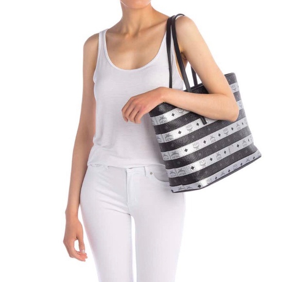 💕MCM Spot Viseto Medium Tote Bag NWT - Picture 2 of 14